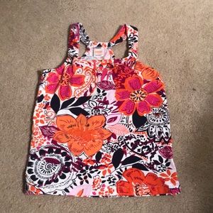 Girls floral patterned tank top.